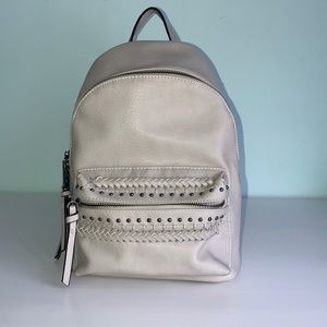 Violet Ray Ivory Color Leather Backpack